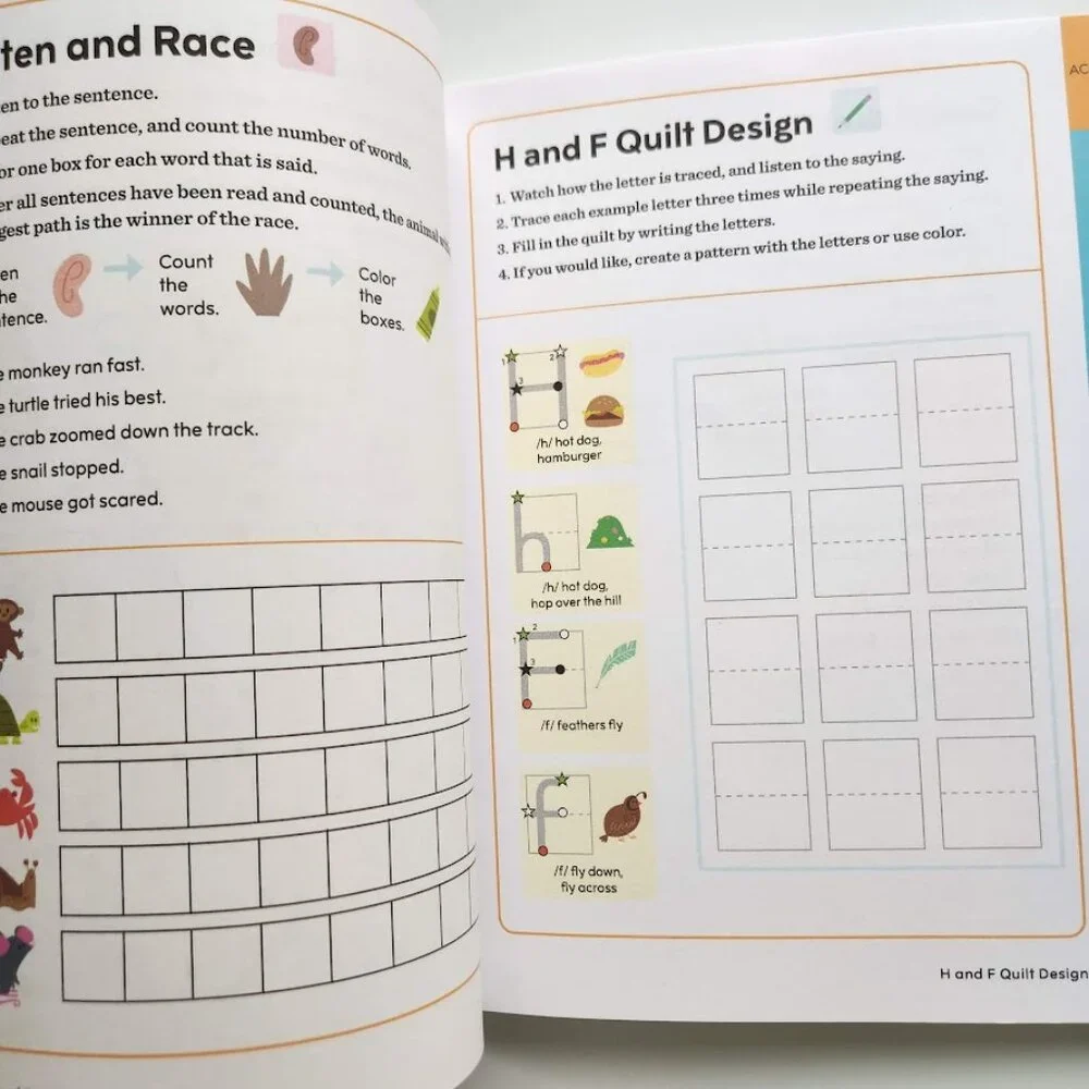 NEW Learn to Read for Kids with Dyslexia Activity Book Workbook 101 Games and Ac